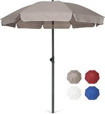Patio Umbrella Market Table Umbrella 6.5 Ft Tilt Steel Pole UPF50 Protection,Gr