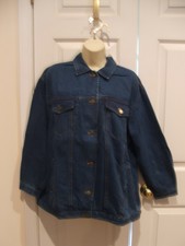 Nwt Vintage Forenza Denim Jean Jacket Size Women's Button Front 4 Pockets