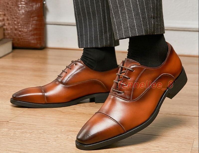 Rodgers‎ Leather Dress Shoes Cap Toe Oxfords Business Casual Formal Shoes Shop Rafael Cap-Toe Derby | Men main image 4