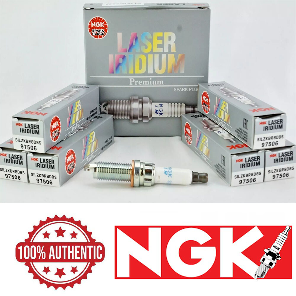 Set of 6 Spark Plugs NGK 97506 Laser Platinum Premium OEM # SILZKBR8D8S