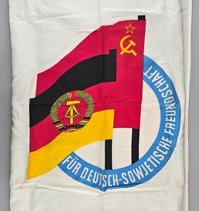 9990139 DDR Large Flag DSF German-Soviet Friendship 120x210cm