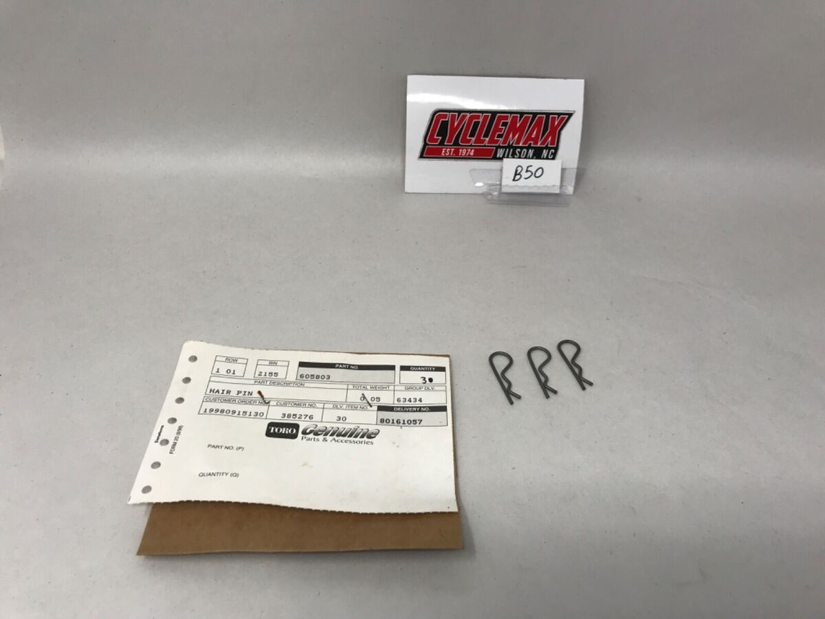 Genuine Toro 605803 Hair Pin Clips (3 Pcs) NOS | eBay