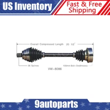 For 2005-2012 2013 2014 VW Jetta 2.5L w/ Manual Trans. Front Left CV Axle Joint
