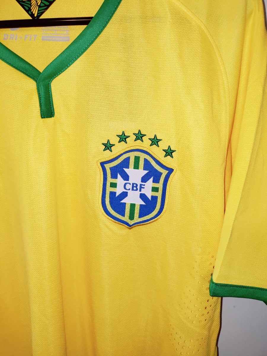 Nike Mens Authentic 2014 World Cup Soccer Jersey Brazil Brasil