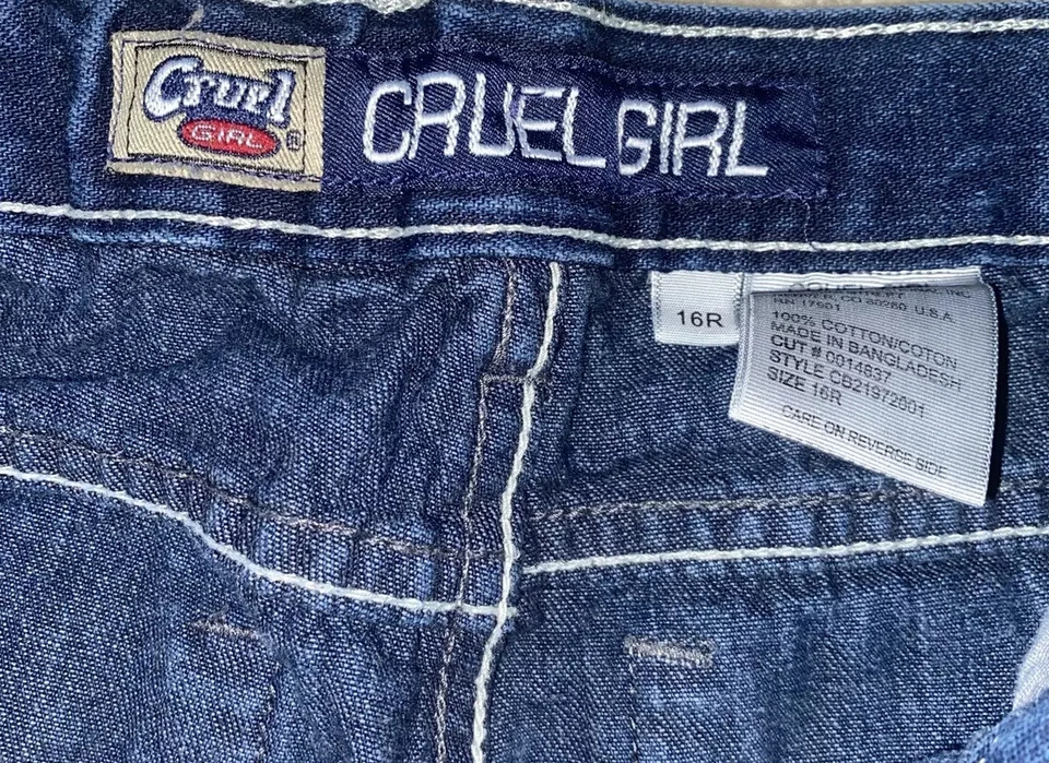 Youth Girl's 16R Cruel Girl 靴子牛仔裤 31 英寸内缝 — 第 3/4 张图片