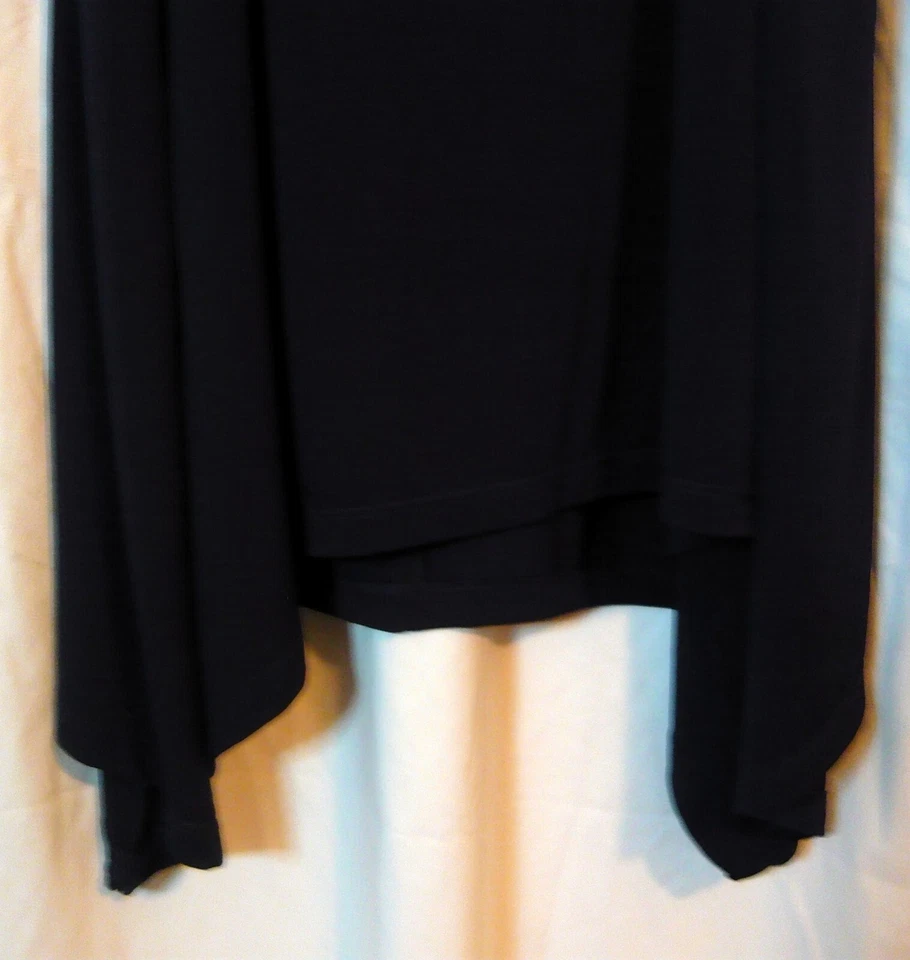 Túnica 'Lbisse' para mujer talla 3X sin mangas azul marino con dobladillo mordedura de tiburón Foto 4 de 4