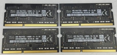 16GB 4x 4GB SK hynix PC3L-14900s DDR3-1866 Laptop RAM Speichermodule