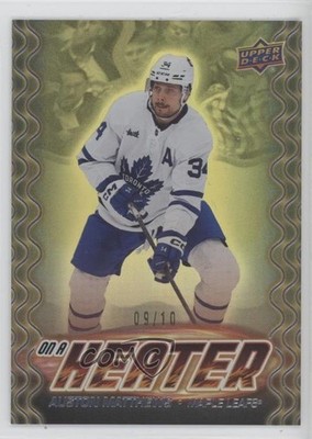 2024-25 Upper Deck Series 2 On a Heater Gold 9/10 Auston Matthews #OH-7 1gz9
