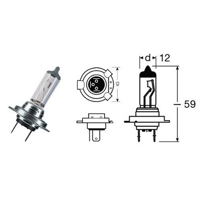 Lampe H7 12V 55W Osram Yamaha YZF1000R THUNDER ACE 1000 1996 1998