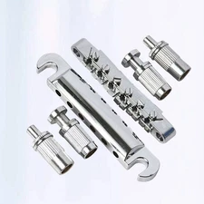  6 Pcs Guitar Bridge and Tailpiece Electric Installation Set Locking