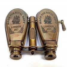 Antique Brass Nautical Spyglass Binocular 10,16 Cm