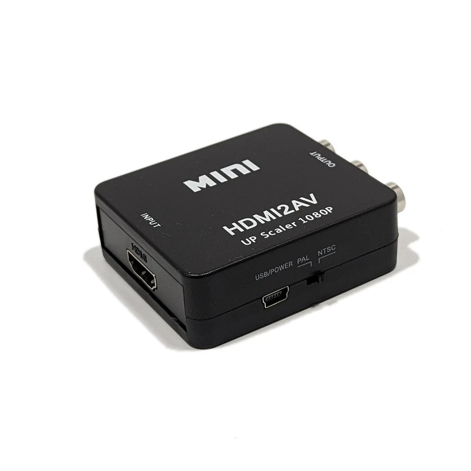 HDMI zu AV Adapter konverter upskaler 1080p HDMI input AV output - Bild 3 von 4