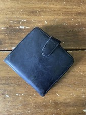 Vintage Coach Leather Wallet Black Kiss Lock Snap Coin Purse