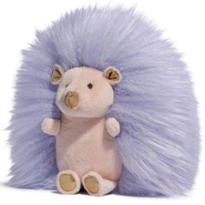 FAO Schwarz 6" Sparklers Plush Purple Lavendar Hedgehog Stuffed Animal Pal