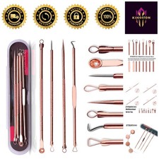 4-Piece Anti-Allergic Acne Removal Kit with Tin Case - Lightweight  Portable