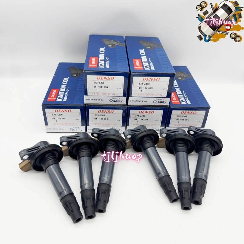 Bobinas de ignição 6X Denso 673-6300 DG549 compatíveis com Ford F150 3.5L novas EUA - Imagem 3 de 4
