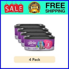 4 Pack,Jumbo Disposable Refill for Litter Genie Cat Litter, Lasts Up to 3 Months