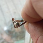 Sterling Silver 925 Cross & Heart Ring Size 6 Signed Religious No Stone — photo 2