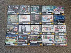 Import Sega Saturn Console System White + 20 games Japan Japanese WORKING US SEL