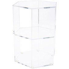 Plymor Clear Acrylic Open-Front Display Case, 1 Shelf, 12" H x 9.5" W x 8.25" D