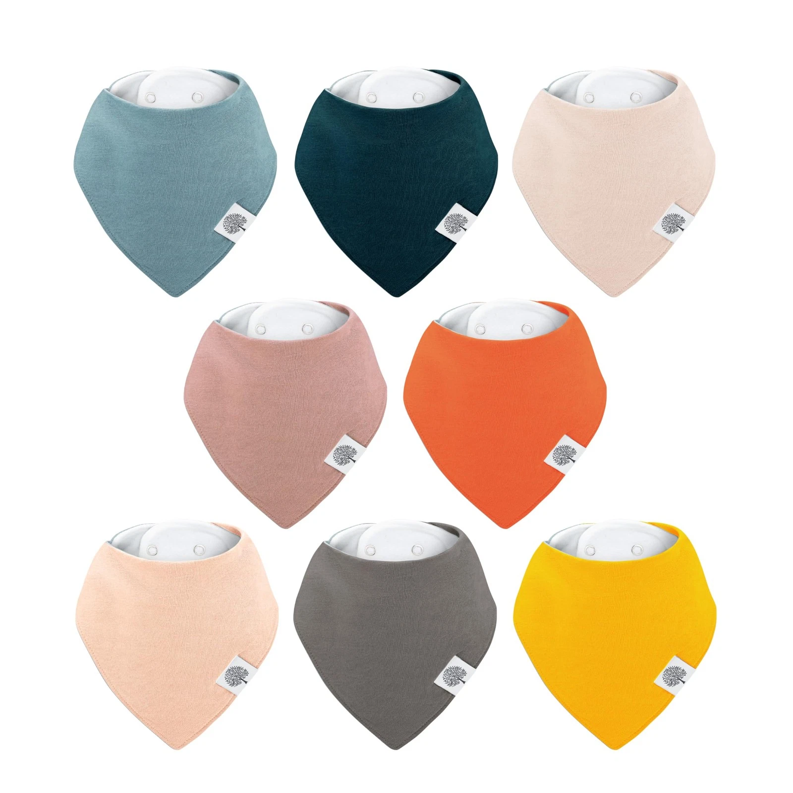 Parker Baby Bandana Drool Bibs 8 Pack Baby Bibs for Boys, Girls, Unisex - Sof...