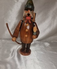 Räuchermann Holzsammler Flachshaar Christian Ulbricht Expertic Erzgebirge DDR