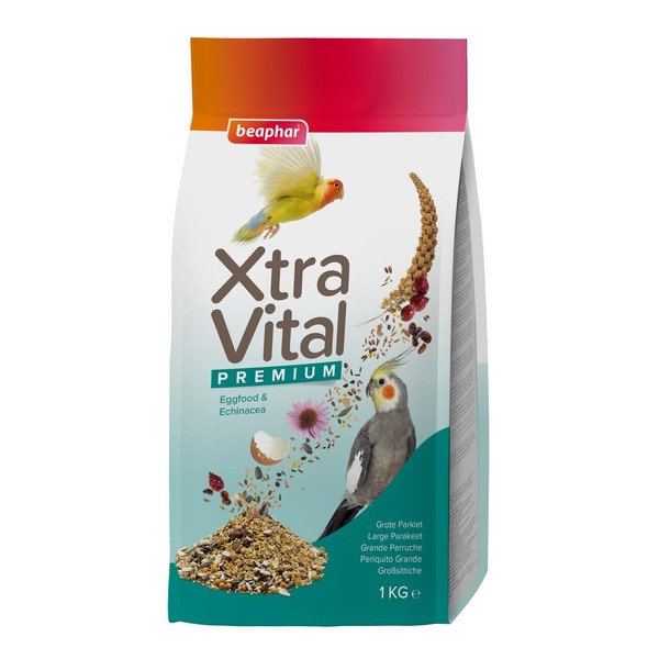 GroßSittichfutter Beaphar Xtravital 1Kg All-In-One Nahrung FüR Sittiche-image