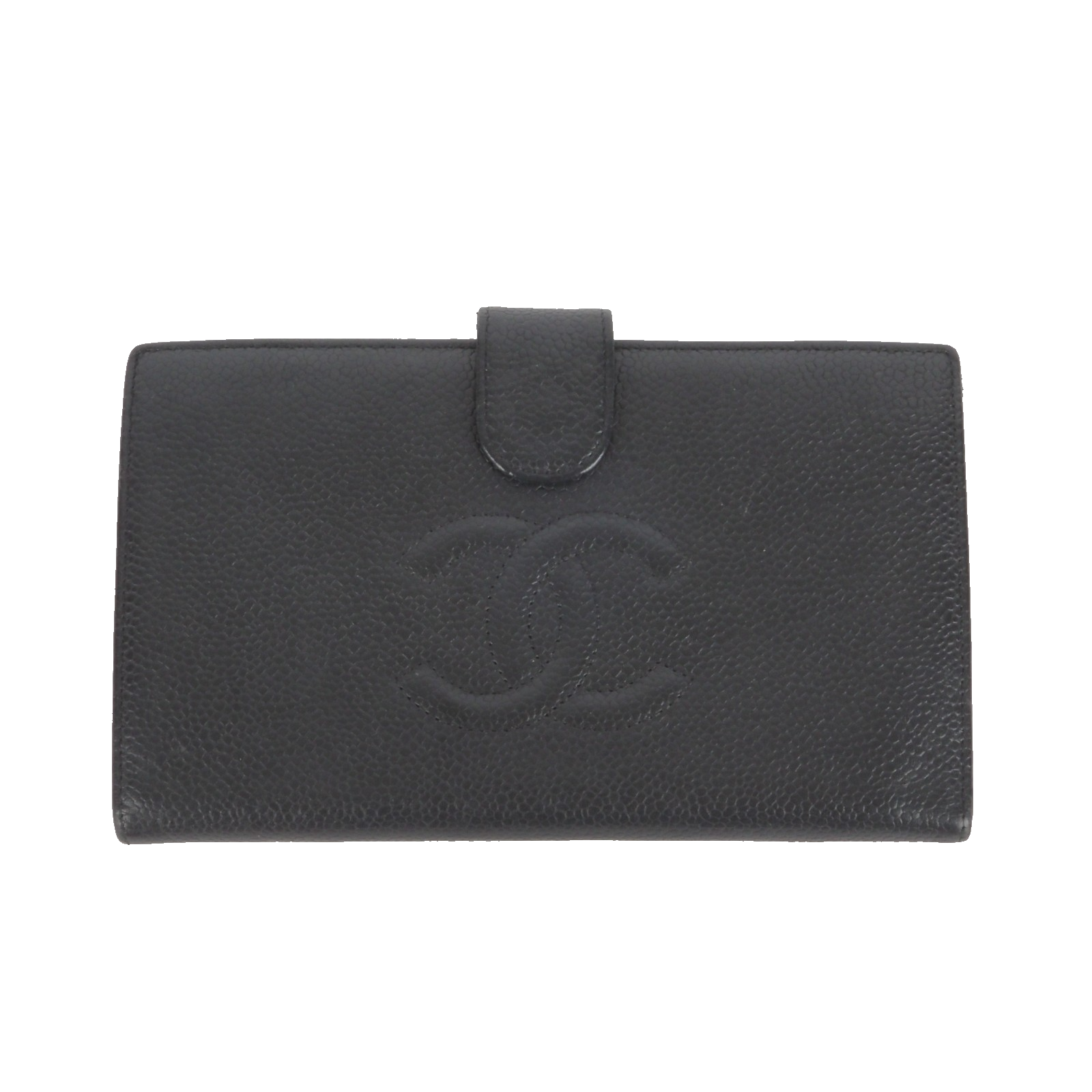 CHANEL Coco Mark Caviar Leather Long Wallet Purse Luxury Designer OP: €700
