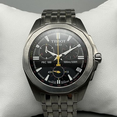 Tissot PR 100 Mens Watch 39mm Black Chronograph P862/962 Swiss New