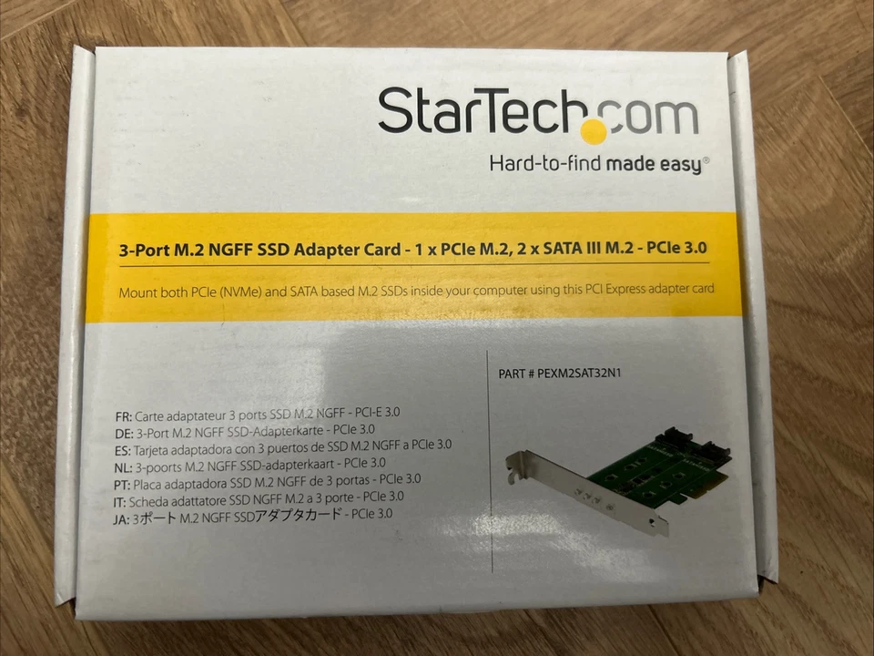 Startech - PEXM2SAT32N1 - Adapter Card, 3 Port M.2 Ssd, Pcie 3.0 - Image 2 of 3