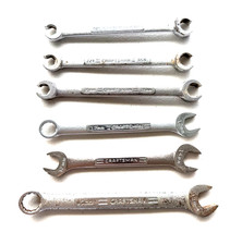 Vintage Craftsman V Vv Series Combination Wrench Lot 6 Pieces Usa Made