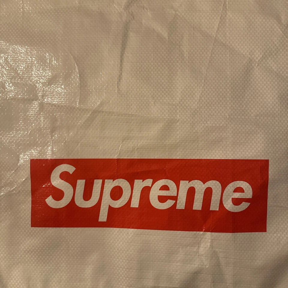 Supreme белая сумка с короткими ручками покупки сумка красная коробка логотип розничного магазина 25,5 x 20, бесплатный подарок - Изображение 4 из 4