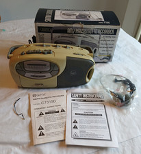 Vintage GPX Cassette Tape Player AM FM Radio w/ Box  Paperwork Model C731SD