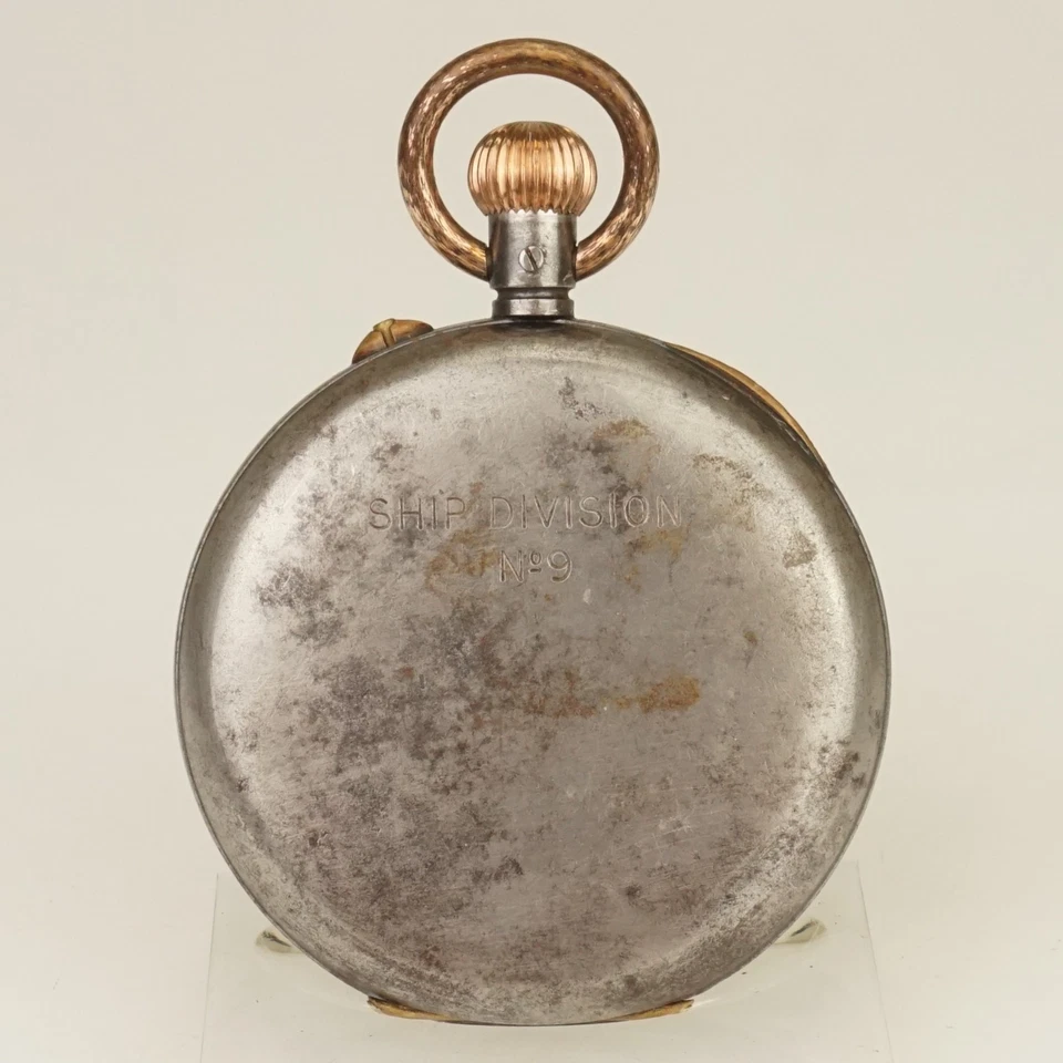 WORKING! Chronograph Military SHIP DIVISION Pocket Watch Men's no fusee repeater - Image 3 of 4
