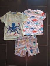m&s kids age 5 6 years bundle outfit set boys kids dinosaur shorts tshirt top