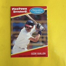 MooTown Snackers 1991 Signature Series Ozzie Guillen #12 Chicago White Sox Card