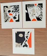 MORANDIS GINO TRITTICO SERIGRAFIE FIRMATE NUMERATE MAESTRO SPAZIALISTA.