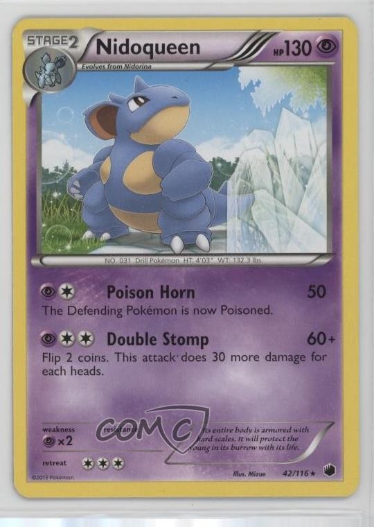 Nidoqueen Pokémon Black & White Plasma Freeze #42