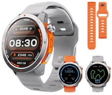 AOLON GPS Smart Watch Men 1.43  AMOLED Fitness Tracker Heart Rate Sleep Water...