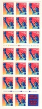 Statue Of Liberty 32 Cent Booklet Pane of 20 + Pane Scott #3122Ef MNH