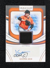 2022 Panini Immaculate Material Signatures Prime 11/25 Keegan Akin Auto 0w9f