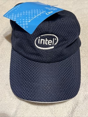 VTG Y2K Intel Logo Performance Mesh Hat Tech Gear Developer IT Engineer Cap NWT