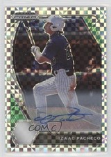 2021 Panini Prizm Draft Picks Power Plaid 10/17 Izaac Pacheco #PDP39 Auto 2p7