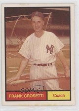 1982 1961 World Champions: New York Yankees Frank Crosetti Frankie #6 5sb