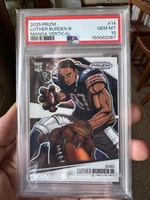 2025 Panini Prizm Luther Burden III Manga - Vertical RC SP Bears PSA 10 Pop 4!