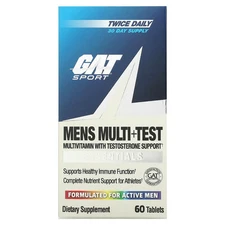 2 X GAT, Mens Multi + Test, 60 Tablets