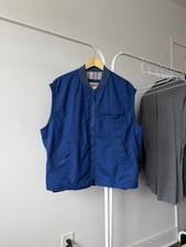 Ermenegildo Zegna Microtene Vintage Pocket Blue Vest Men  s
