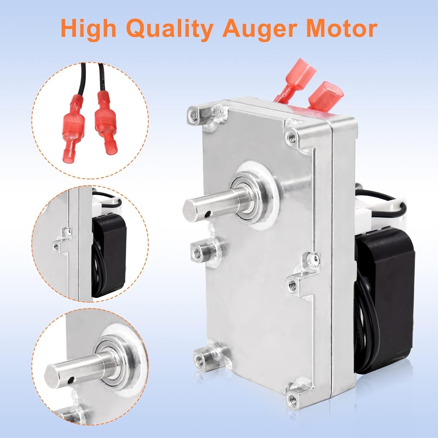 Replacement 80488 Auger Motor for Vogelzang & Pellet Stoves, 1 RPM CCW