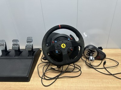 Thrustmaster T300 Ferrari Alcantara Edition Wheel Pedals & TH8A Shifter Bundle