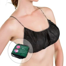 30 Pcs Disposable Bras with Shoulder Straps, Spa Underwear for Spray Tanning